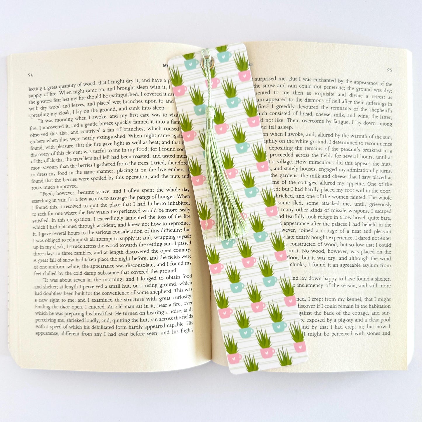 Plant Bookmark, Bookish Merch, Fantasy Reader Gifts, Paper Bookmark, Gifts for Readers Women, Book Club Gift, Reading Accessories, Kawaii