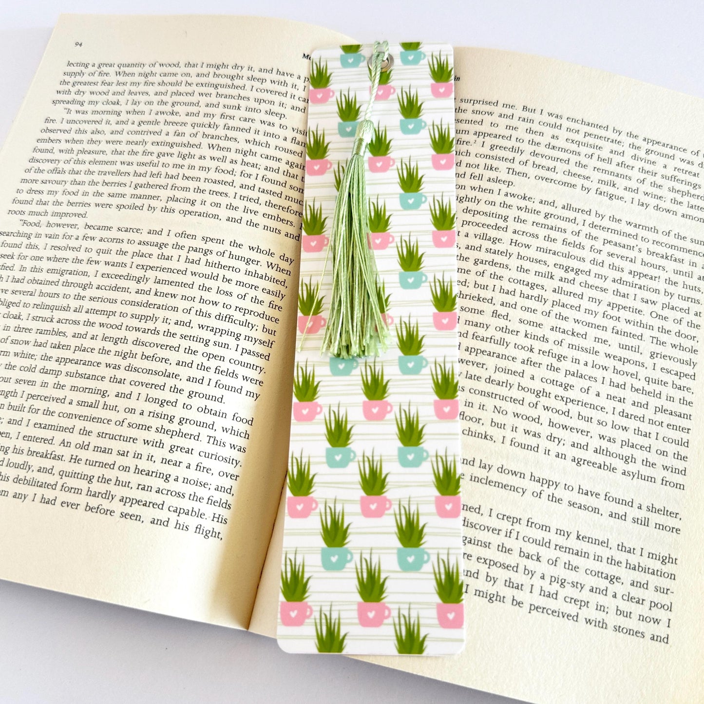 Plant Bookmark, Bookish Merch, Fantasy Reader Gifts, Paper Bookmark, Gifts for Readers Women, Book Club Gift, Reading Accessories, Kawaii