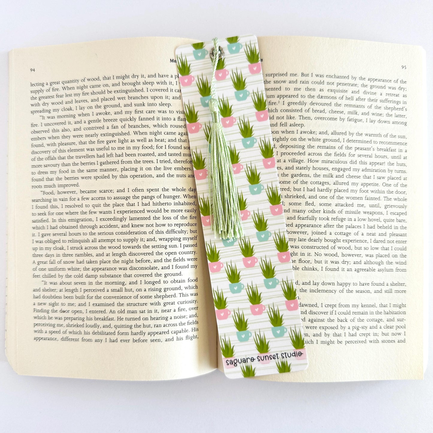 Plant Bookmark, Bookish Merch, Fantasy Reader Gifts, Paper Bookmark, Gifts for Readers Women, Book Club Gift, Reading Accessories, Kawaii