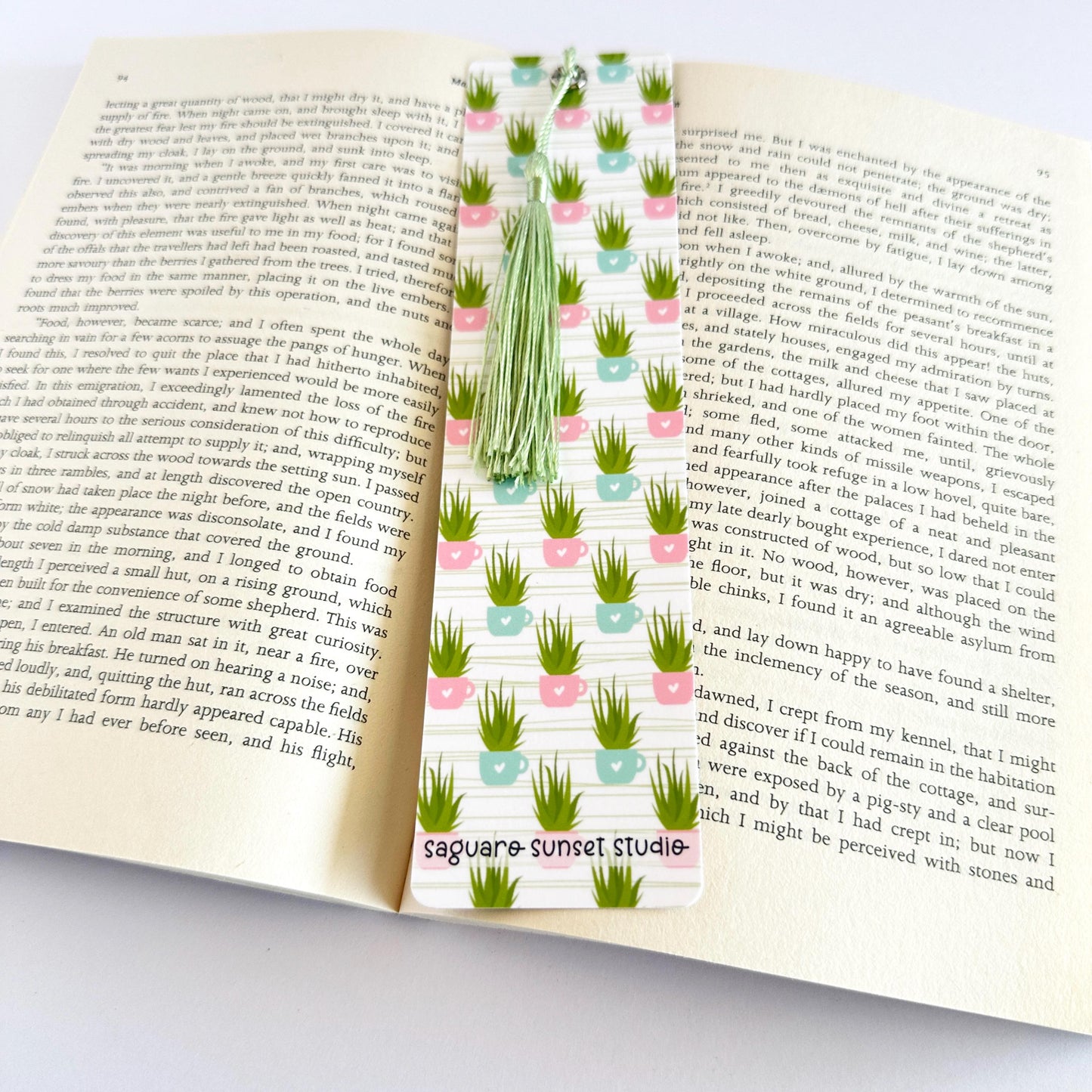 Plant Bookmark, Bookish Merch, Fantasy Reader Gifts, Paper Bookmark, Gifts for Readers Women, Book Club Gift, Reading Accessories, Kawaii