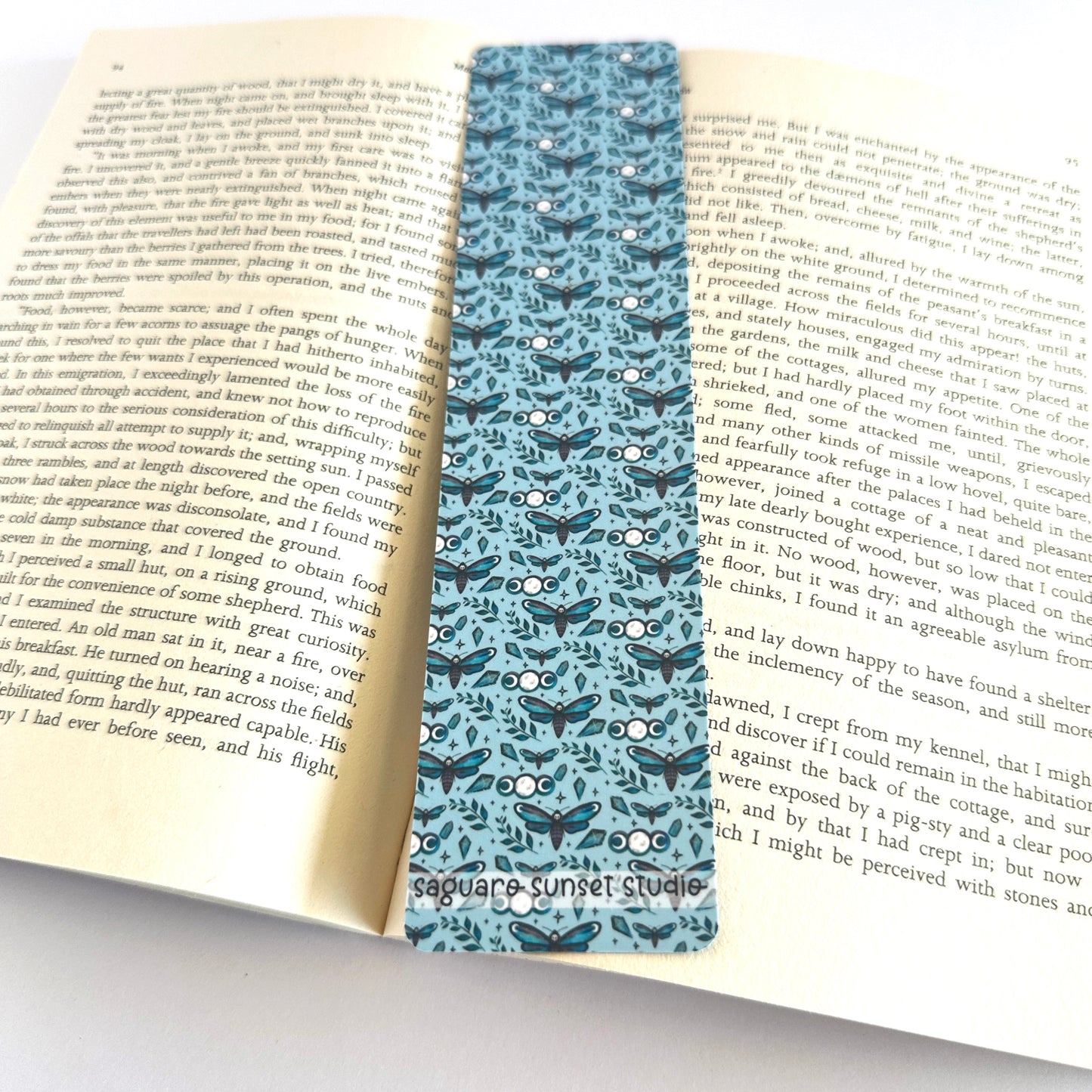 Moth Bookmark, Gothic Bookmark, Fantasy Bookmark, Gift for Reader, Reading Accessories, Mythical Creatures, Nature Gifts, Spiritual Gifts