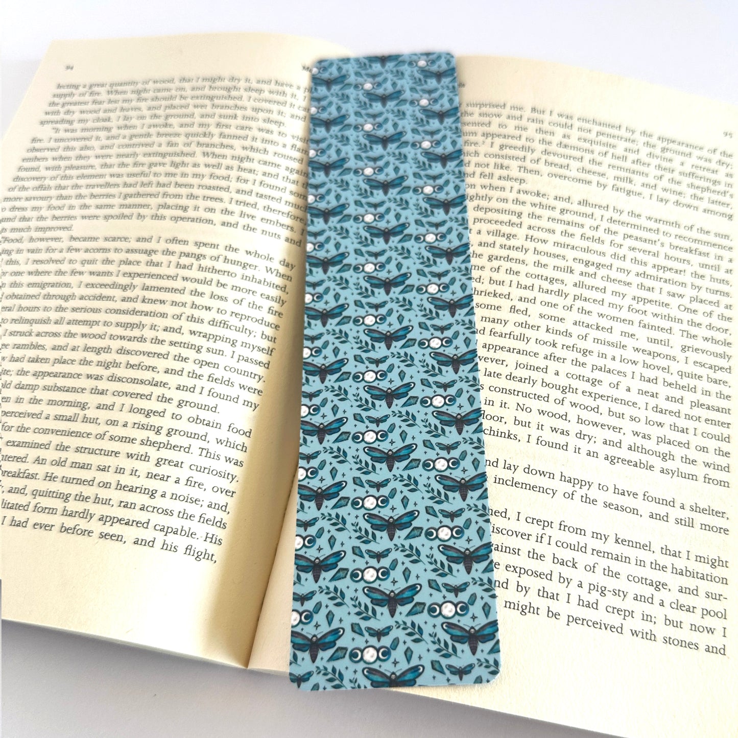 Moth Bookmark, Gothic Bookmark, Fantasy Bookmark, Gift for Reader, Reading Accessories, Mythical Creatures, Nature Gifts, Spiritual Gifts