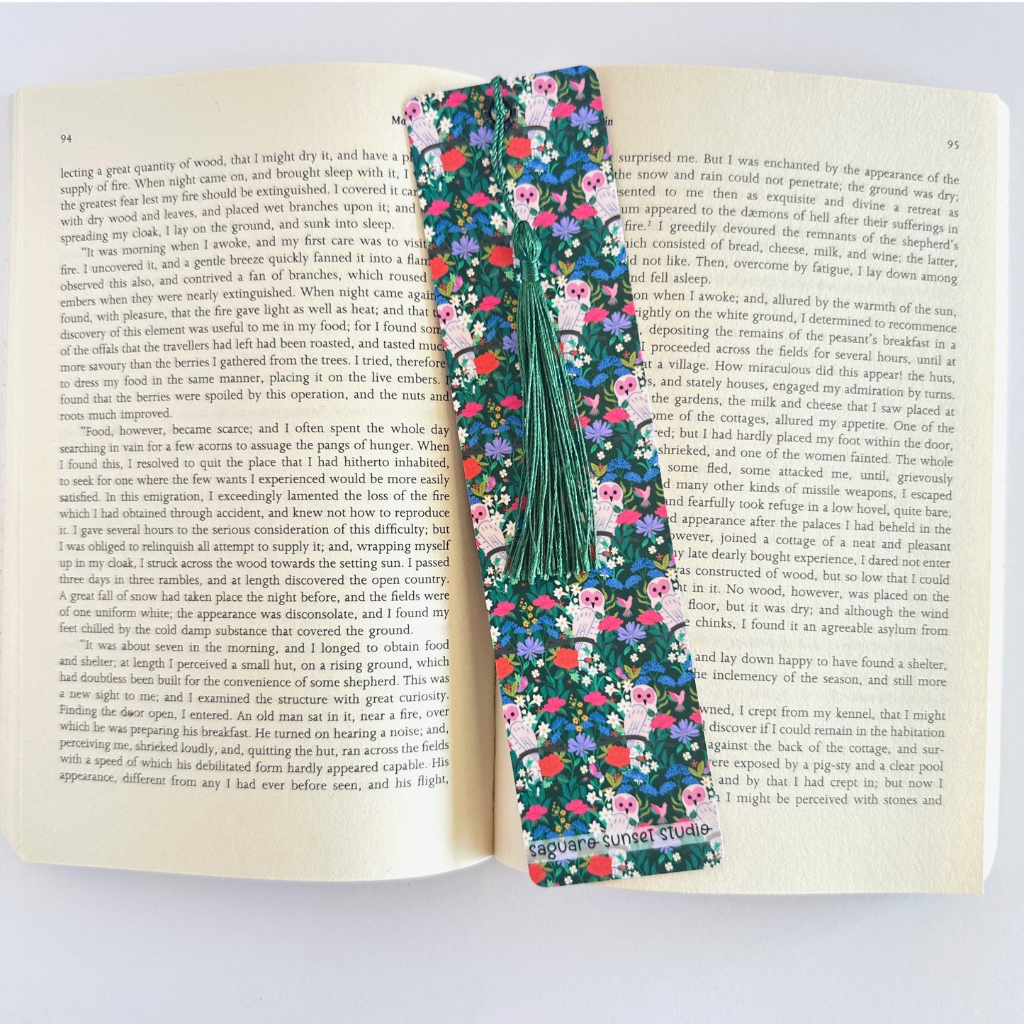 Owl Bookmark, Bird Watching Gift, Gift for Reader, Reading Accessories, Bookish Merch, Bookmark for Women, Animal Gift, Book Lover Gift