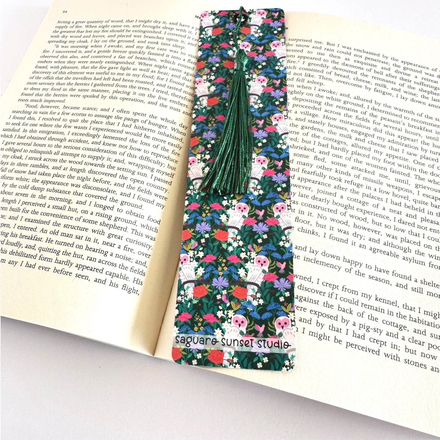 Owl Bookmark, Bird Watching Gift, Gift for Reader, Reading Accessories, Bookish Merch, Bookmark for Women, Animal Gift, Book Lover Gift