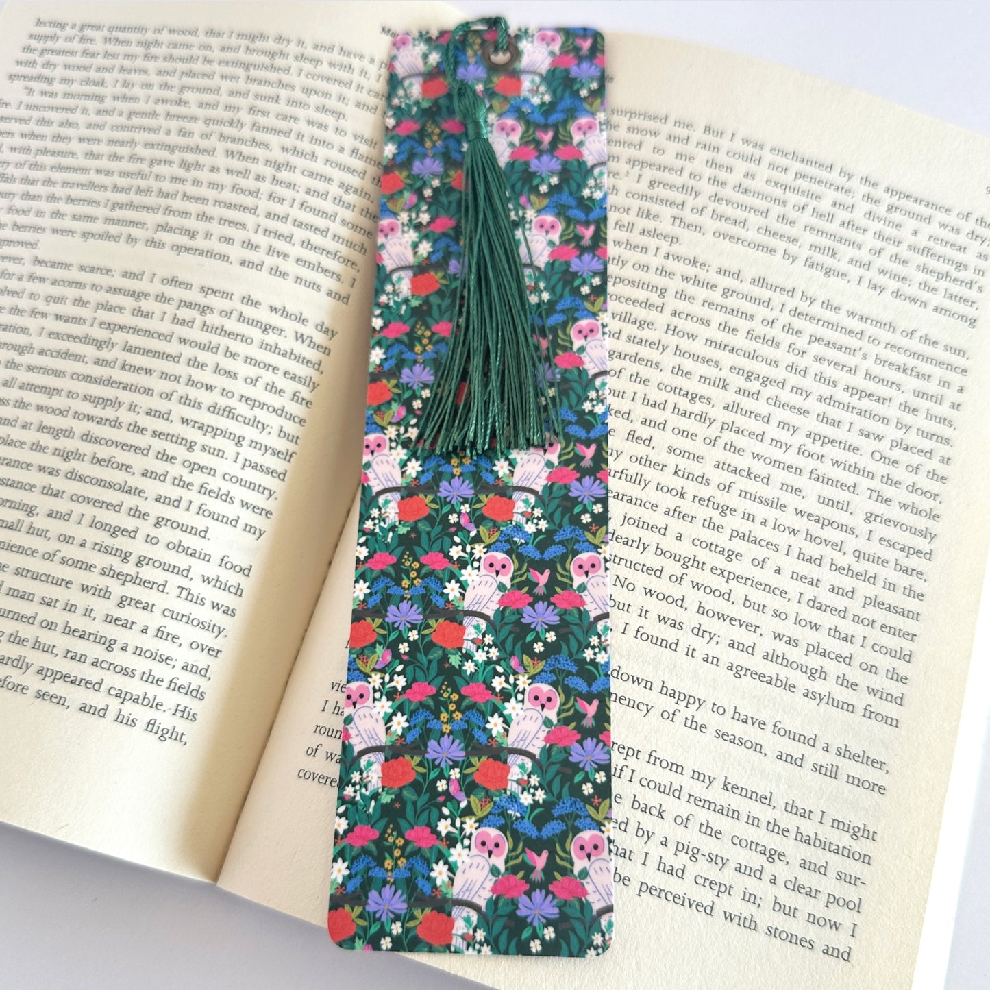 Owl Bookmark, Bird Watching Gift, Gift for Reader, Reading Accessories, Bookish Merch, Bookmark for Women, Animal Gift, Book Lover Gift