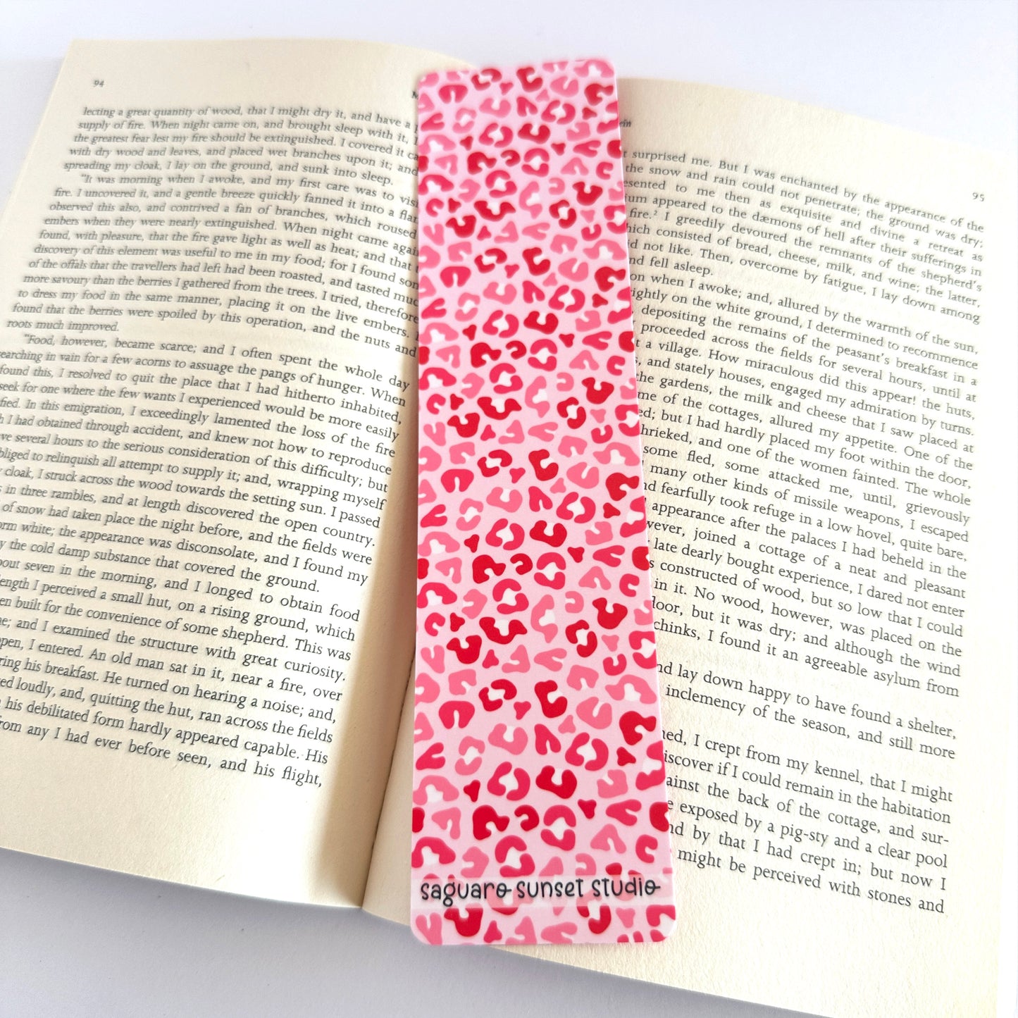 Nature Bookmark, Gift for Reader, Reading Accessories, Bookish Merch, Bookmark for Women, Animal Gift, Book Lover, Cheetah Print Aesthetic