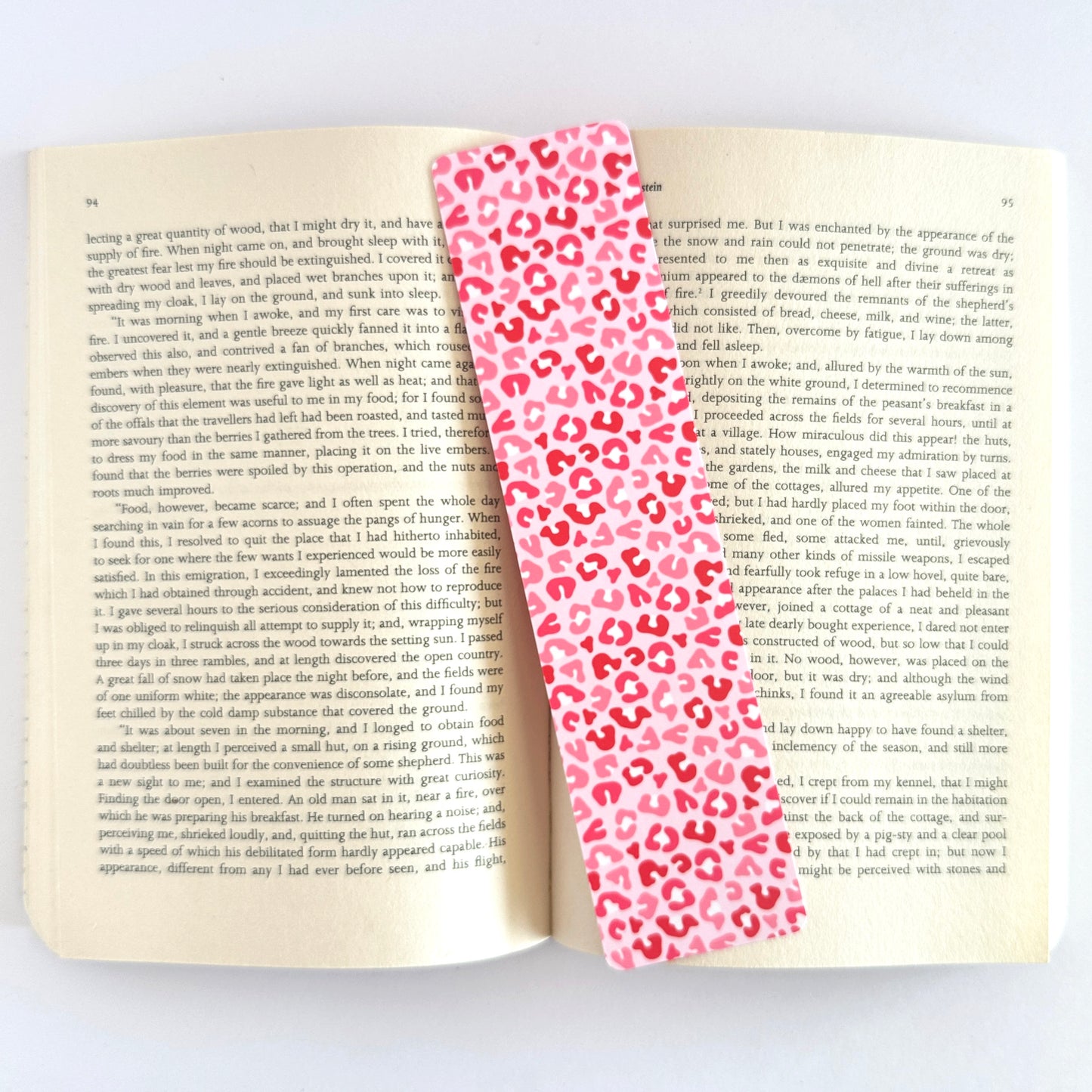 Nature Bookmark, Gift for Reader, Reading Accessories, Bookish Merch, Bookmark for Women, Animal Gift, Book Lover, Cheetah Print Aesthetic