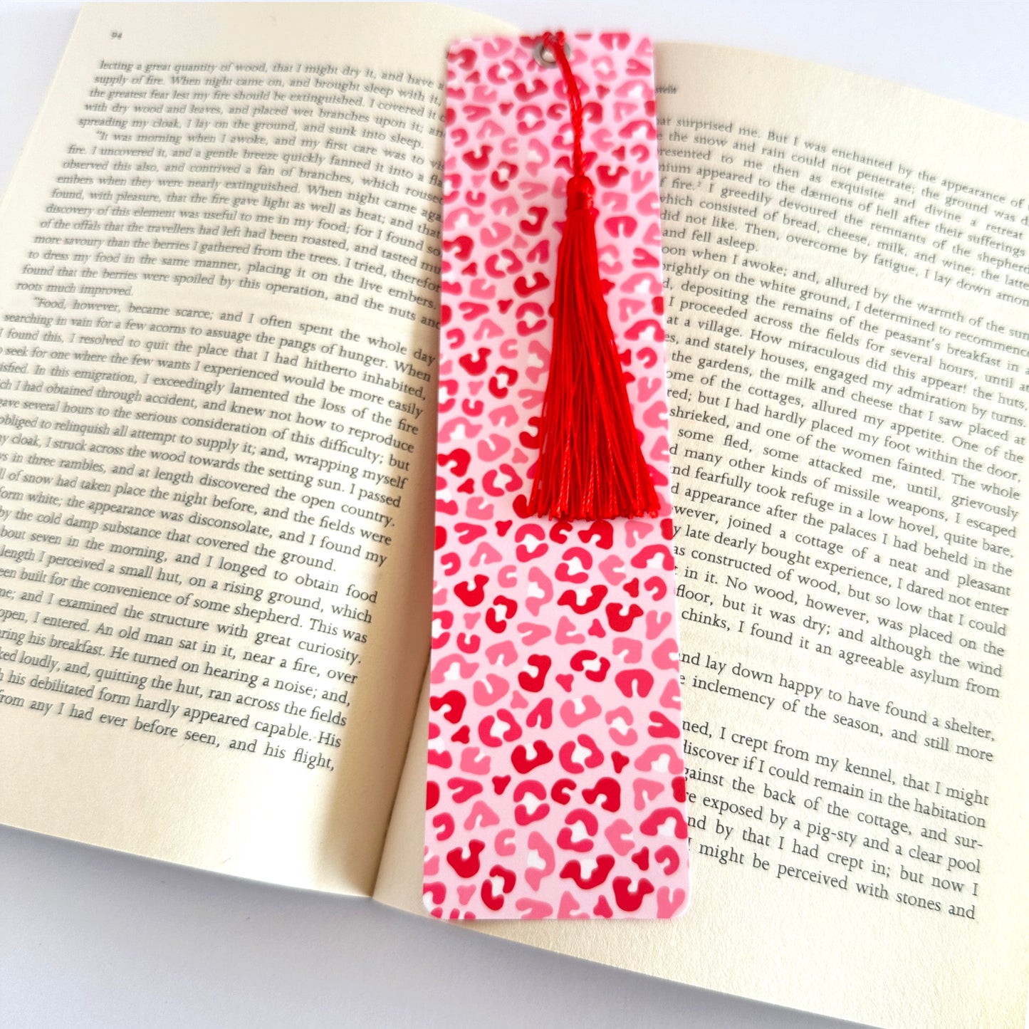 Nature Bookmark, Gift for Reader, Reading Accessories, Bookish Merch, Bookmark for Women, Animal Gift, Book Lover, Cheetah Print Aesthetic