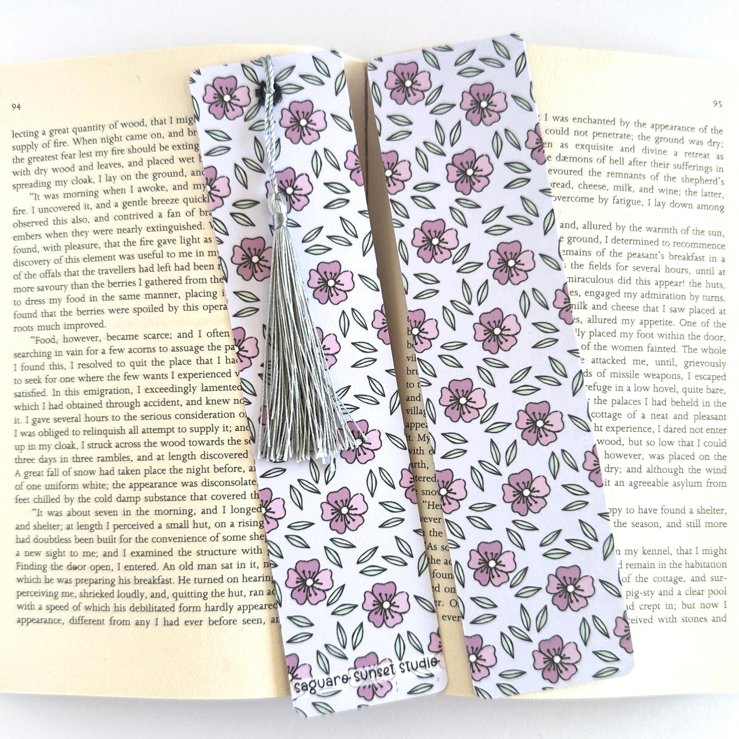 Floral Bookmark for Her, Flower Bookmark, Wildflower Bookmark, Nature Bookmark, Gift for Reader, Reading Accessories, Bookish Merch