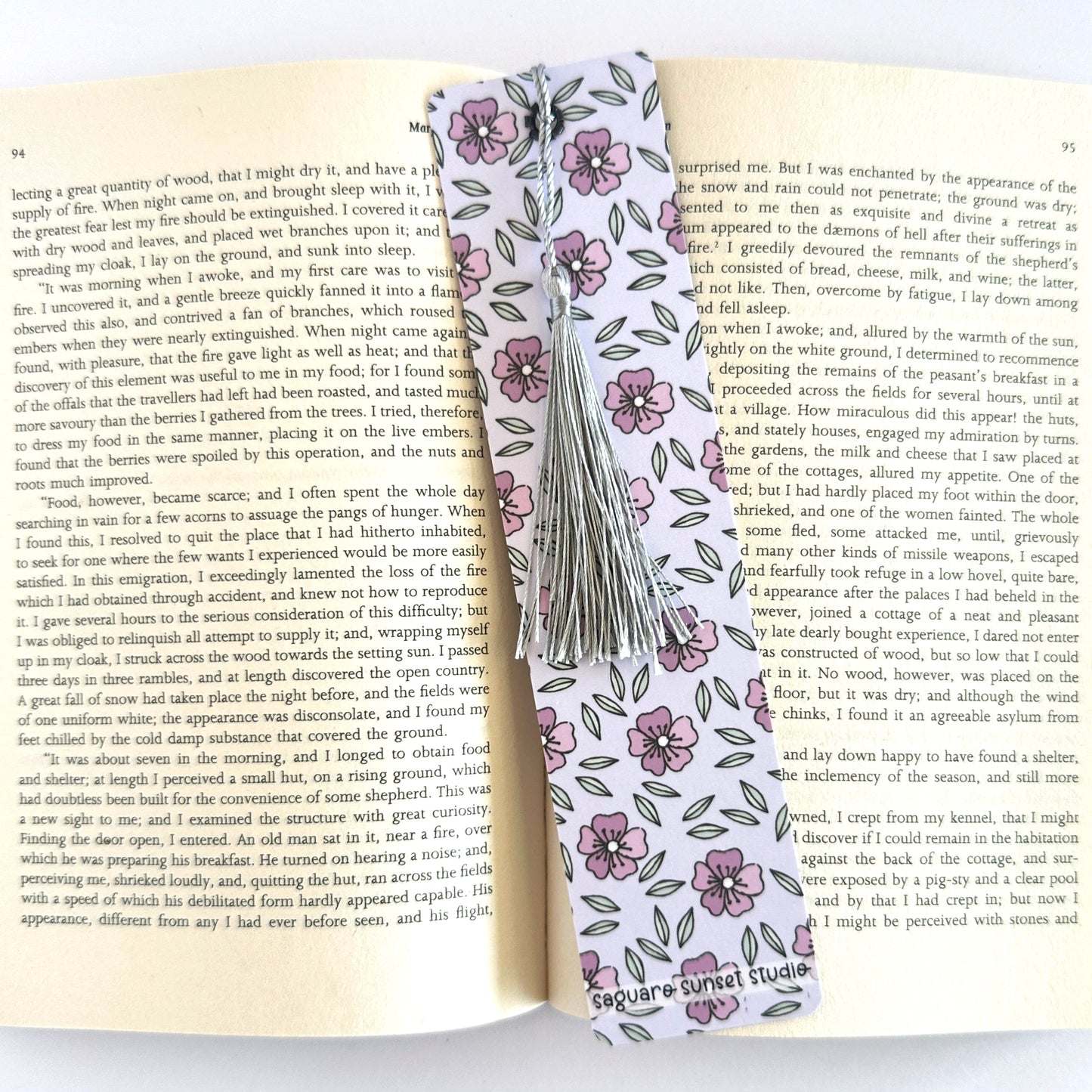 Floral Bookmark for Her, Flower Bookmark, Wildflower Bookmark, Nature Bookmark, Gift for Reader, Reading Accessories, Bookish Merch