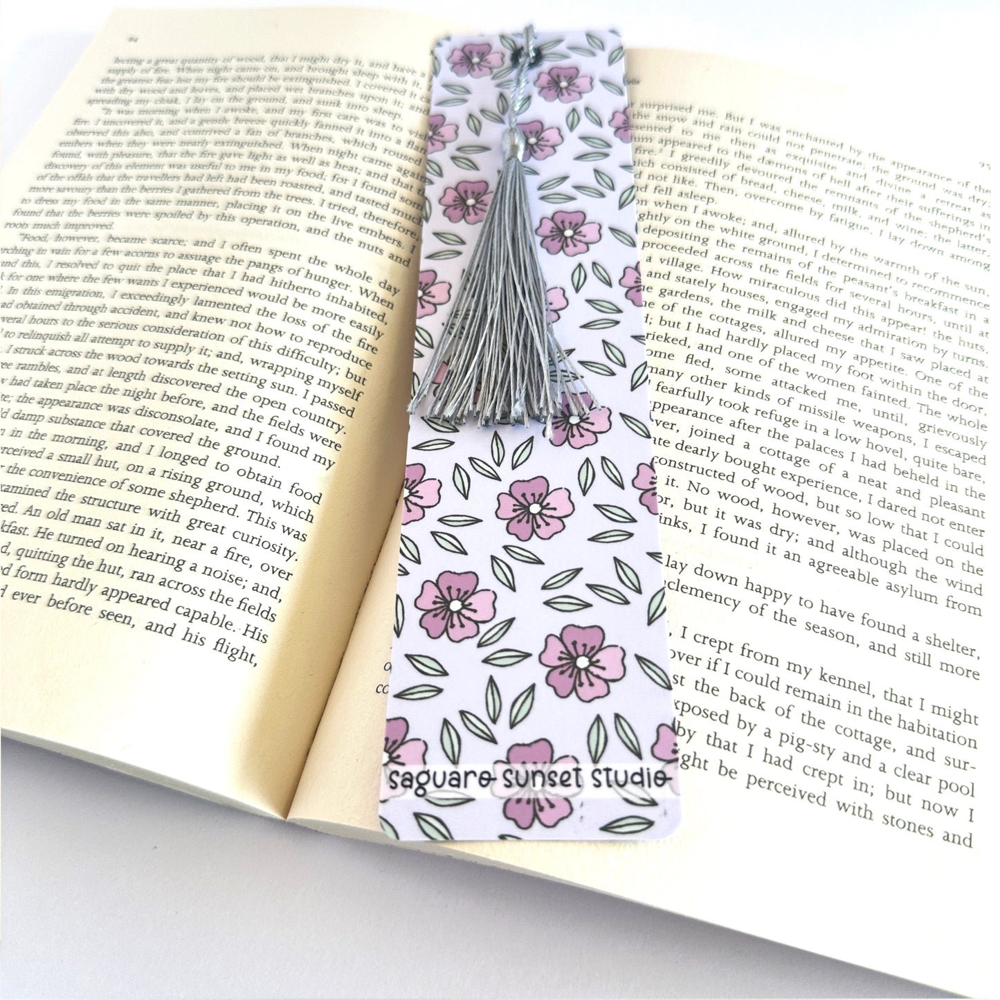 Floral Bookmark for Her, Flower Bookmark, Wildflower Bookmark, Nature Bookmark, Gift for Reader, Reading Accessories, Bookish Merch