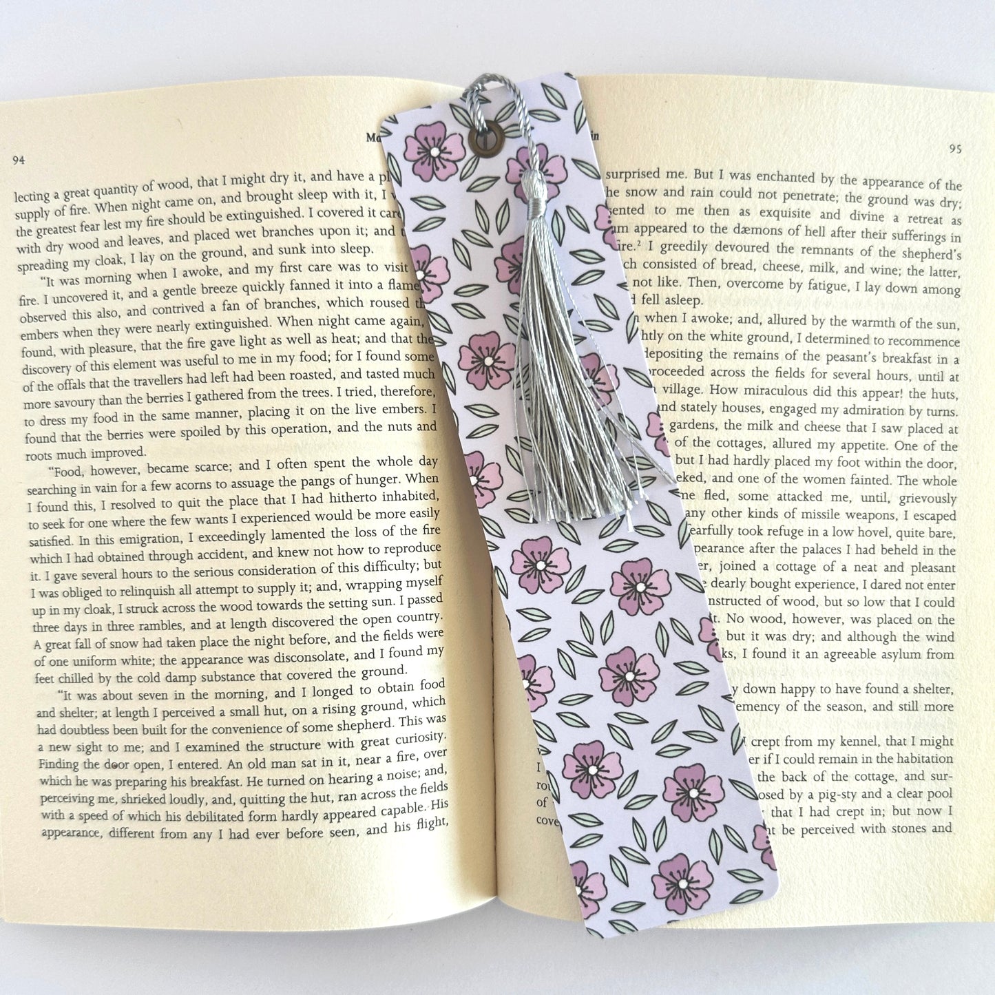 Floral Bookmark for Her, Flower Bookmark, Wildflower Bookmark, Nature Bookmark, Gift for Reader, Reading Accessories, Bookish Merch