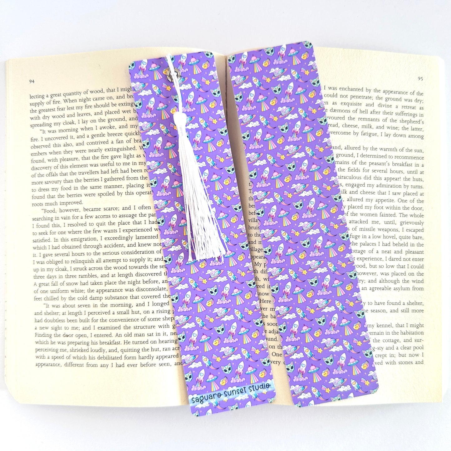 Alien Bookmark, Cat Bookmark, Space Bookmarks, Moon Bookmark, Cool Bookmarks, Gift for Reader, Reading Accessories, Bookish Merch, UFO