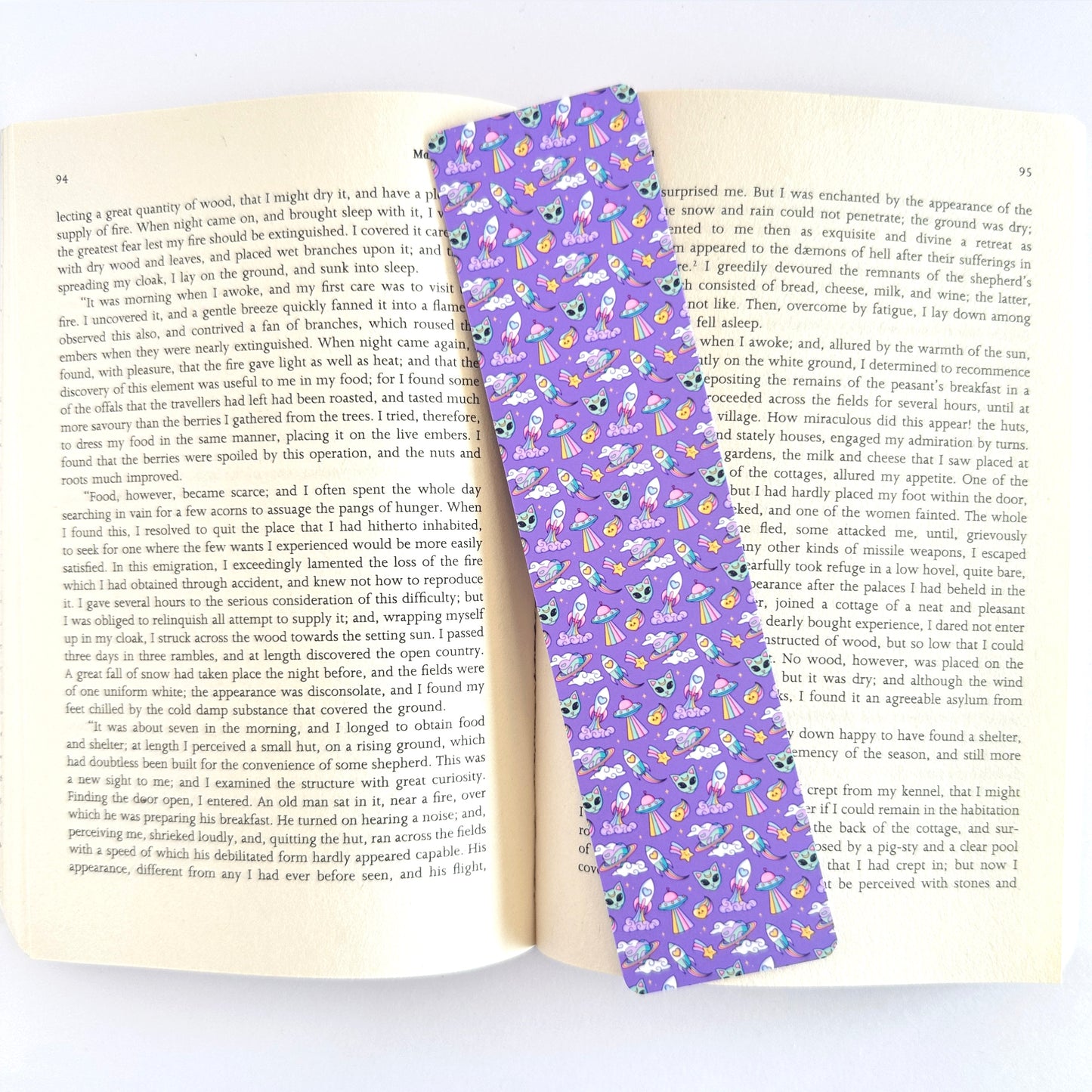 Alien Bookmark, Cat Bookmark, Space Bookmarks, Moon Bookmark, Cool Bookmarks, Gift for Reader, Reading Accessories, Bookish Merch, UFO