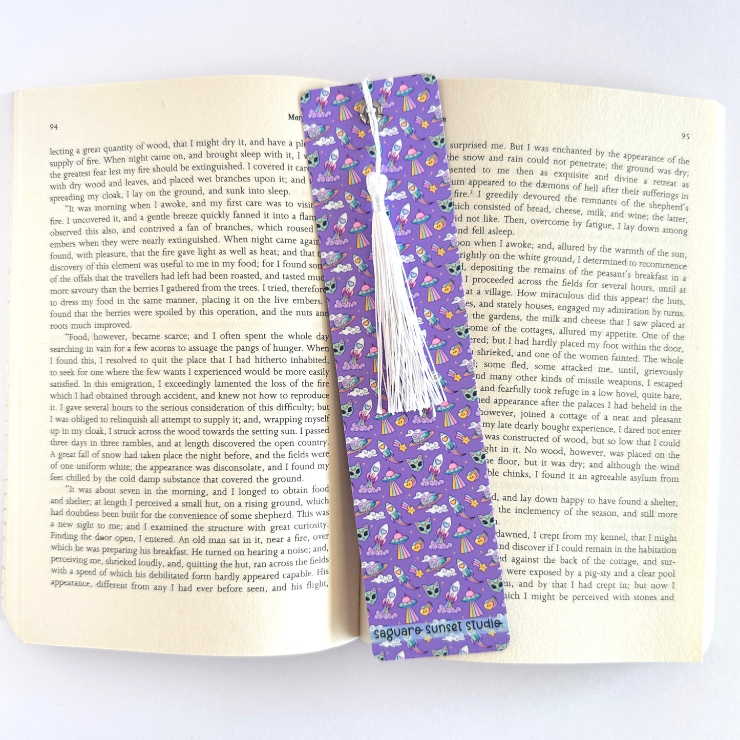 Alien Bookmark, Cat Bookmark, Space Bookmarks, Moon Bookmark, Cool Bookmarks, Gift for Reader, Reading Accessories, Bookish Merch, UFO