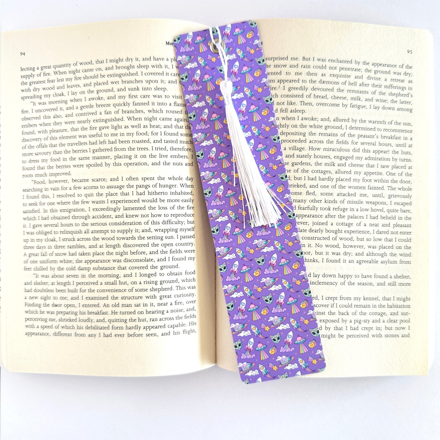 Alien Bookmark, Cat Bookmark, Space Bookmarks, Moon Bookmark, Cool Bookmarks, Gift for Reader, Reading Accessories, Bookish Merch, UFO