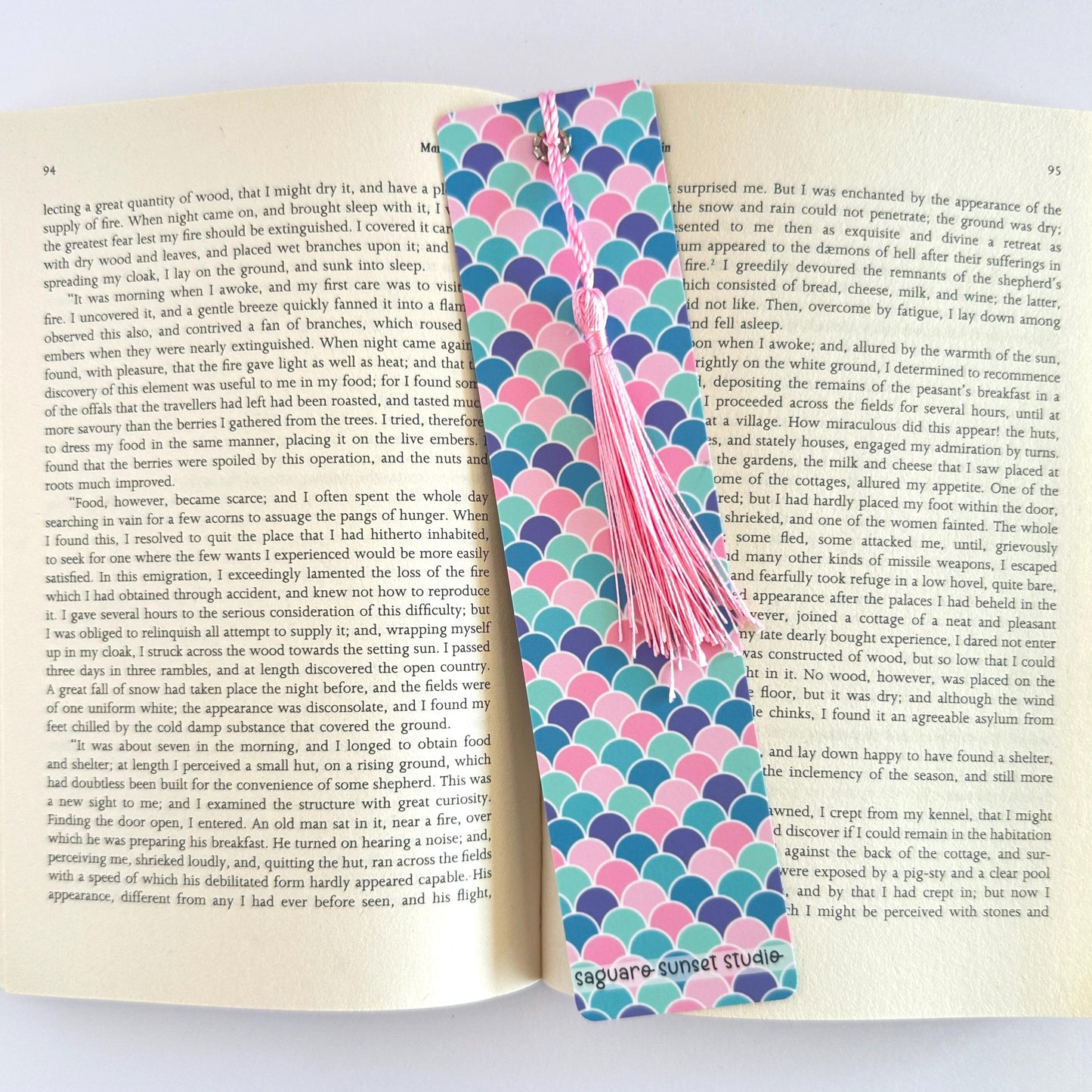 Mermaid Bookmark, Bookish Merch, Paper Bookmark, Gifts for Readers Women, Book Lover Gift, Book Club Gift, Reading Accessories, Ocean Gifts