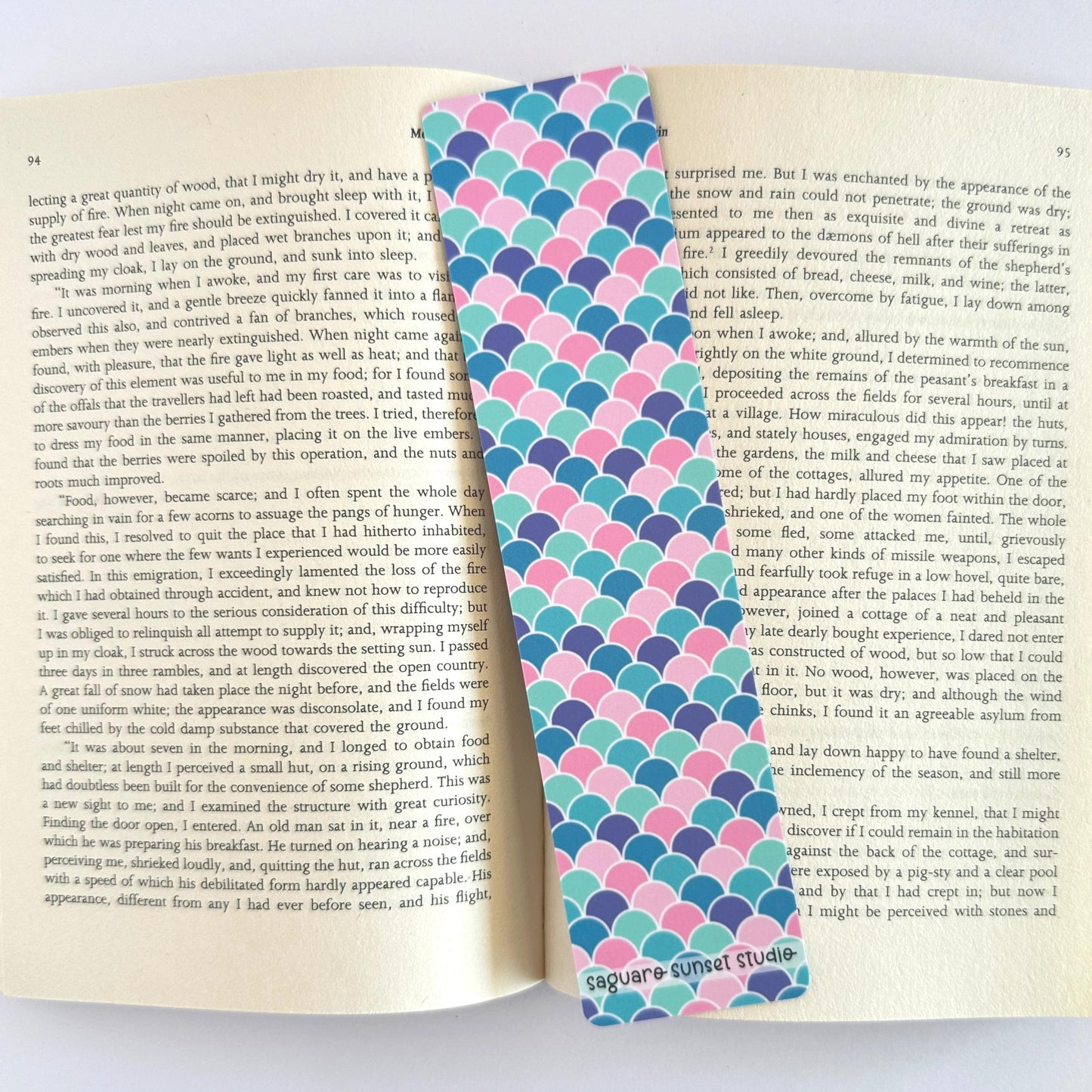 Mermaid Bookmark, Bookish Merch, Paper Bookmark, Gifts for Readers Women, Book Lover Gift, Book Club Gift, Reading Accessories, Ocean Gifts