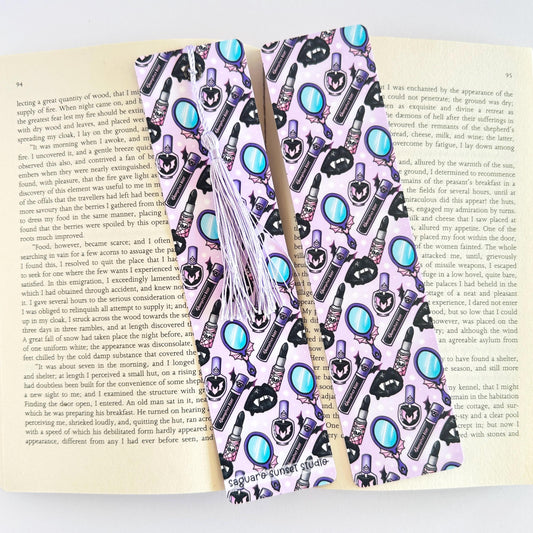 Pastel Goth Bookmark, Bookish Merch, Spooky Book Club, Gifts for Readers Women, Book Lover Gift, Book Club Gift, Reading Accessories, Horror