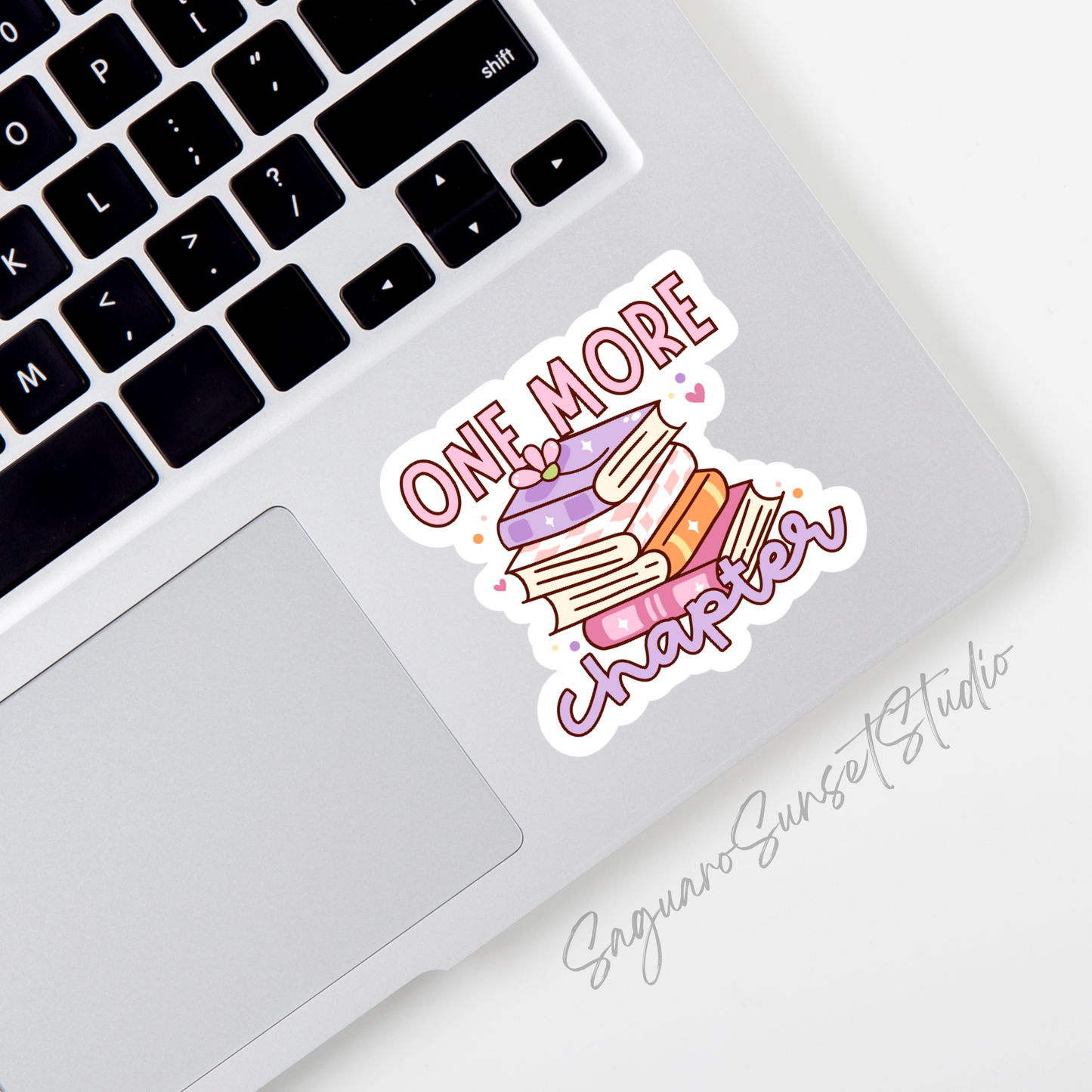 One More Chapter Sticker, Water Bottle Decal, Book Lover Gift
