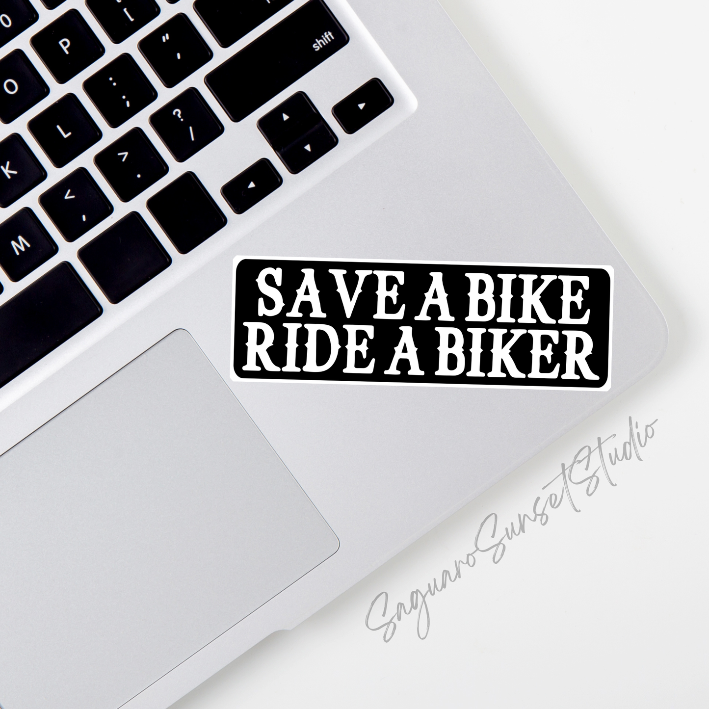 Save a Bike Ride a Biker Funny Motorcycle Sticker